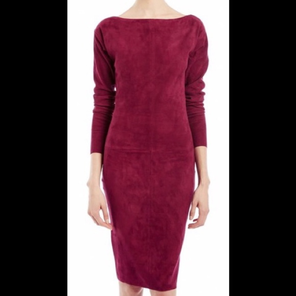 JITROIS stretch suede dress